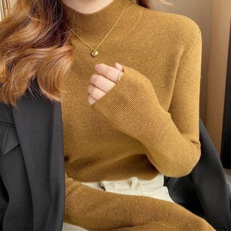 Chaleva™ | Pull Mi-Haut en Cachemire luxlili