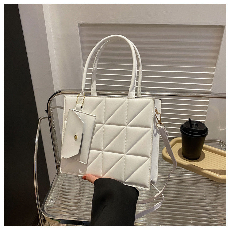 Luxe | Sac à carreaux avec mini portefeuille Luxlili