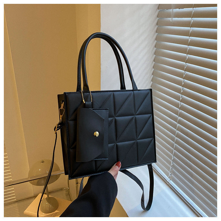 Luxe | Sac à carreaux avec mini portefeuille Luxlili