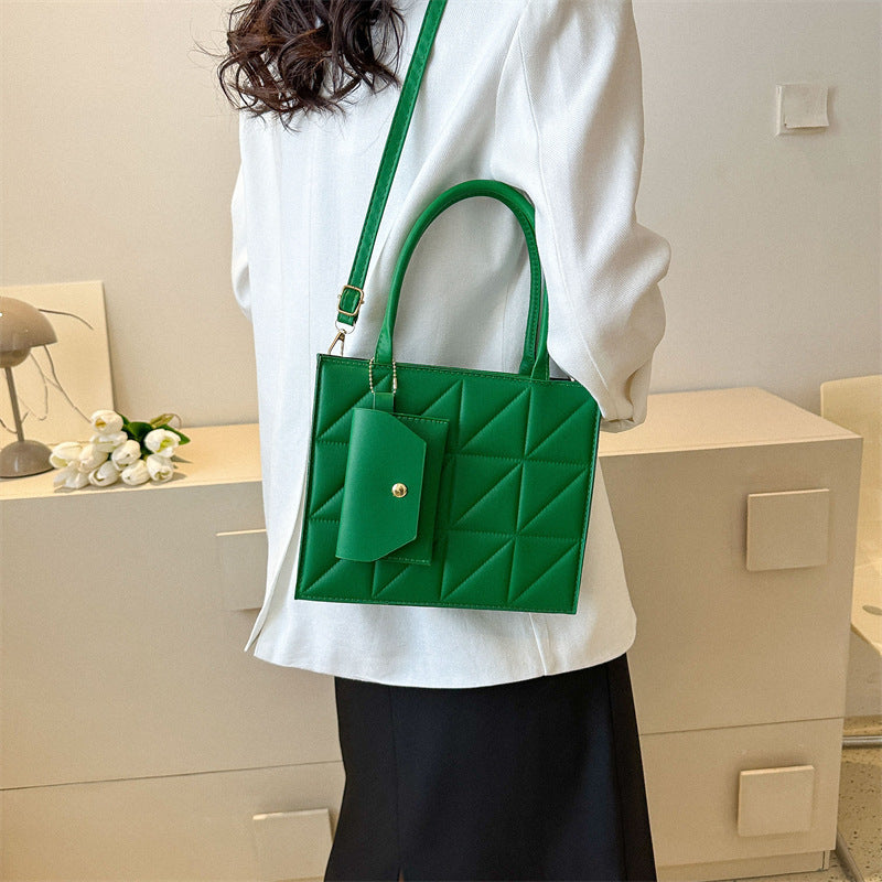 Luxe | Sac à carreaux avec mini portefeuille Luxlili