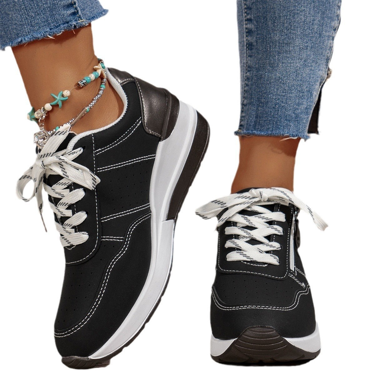 Baskets décontractées à la mode et assorties à toutes les tailles