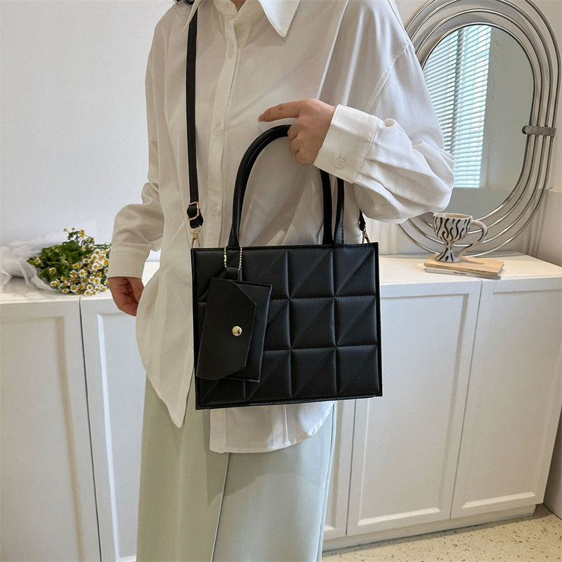 Luxe | Sac à carreaux avec mini portefeuille Luxlili