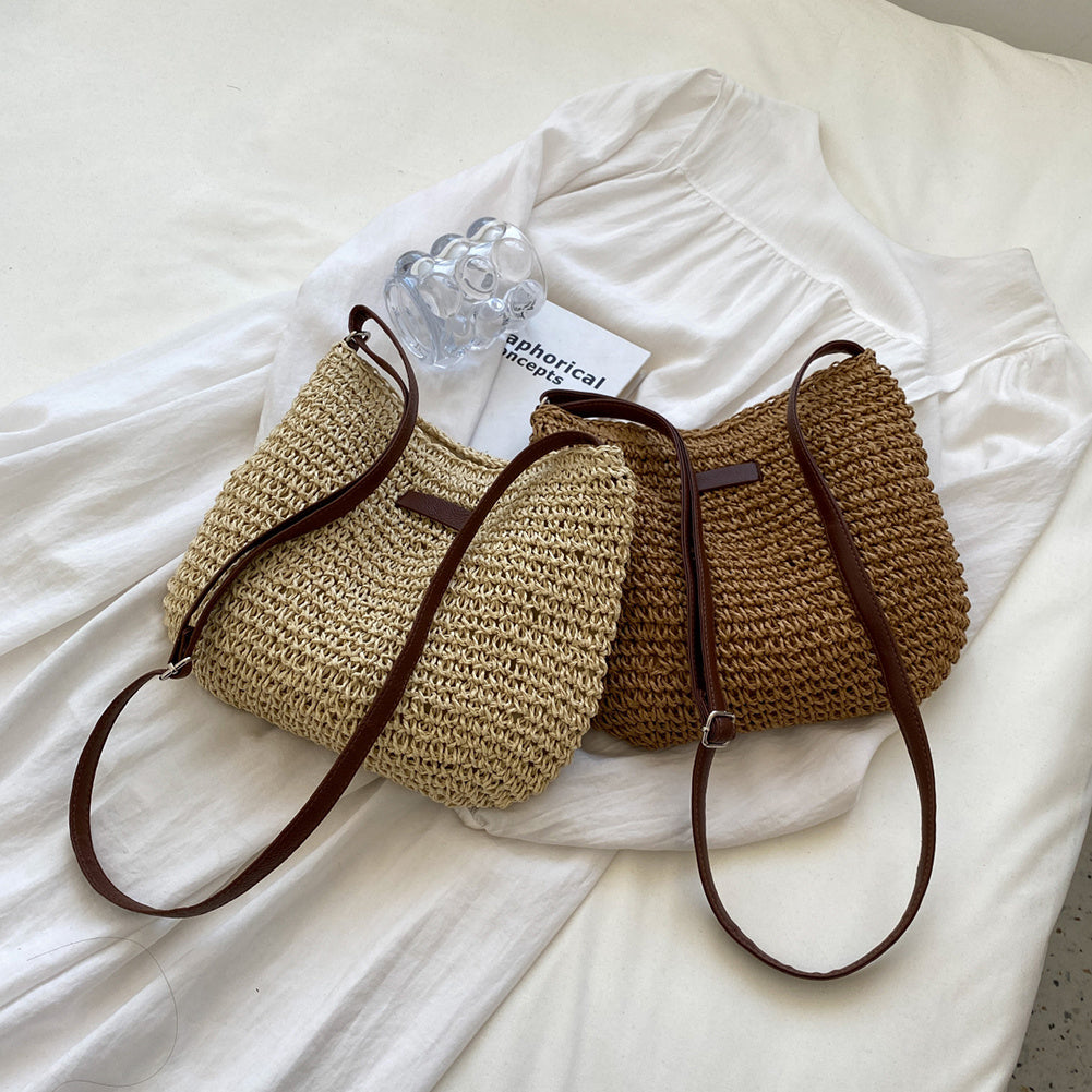Luxe | Sac cabas en paille au design original – Idéal pour les vacances Luxlili