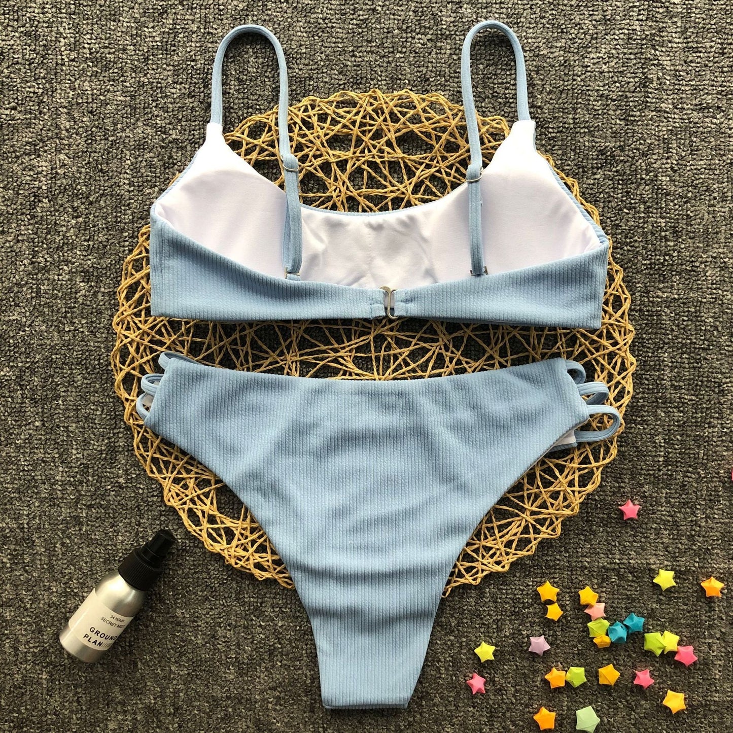Bikini à rayures unies Laurienne Paris