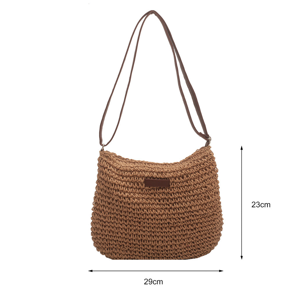 Luxe | Sac cabas en paille au design original – Idéal pour les vacances Luxlili