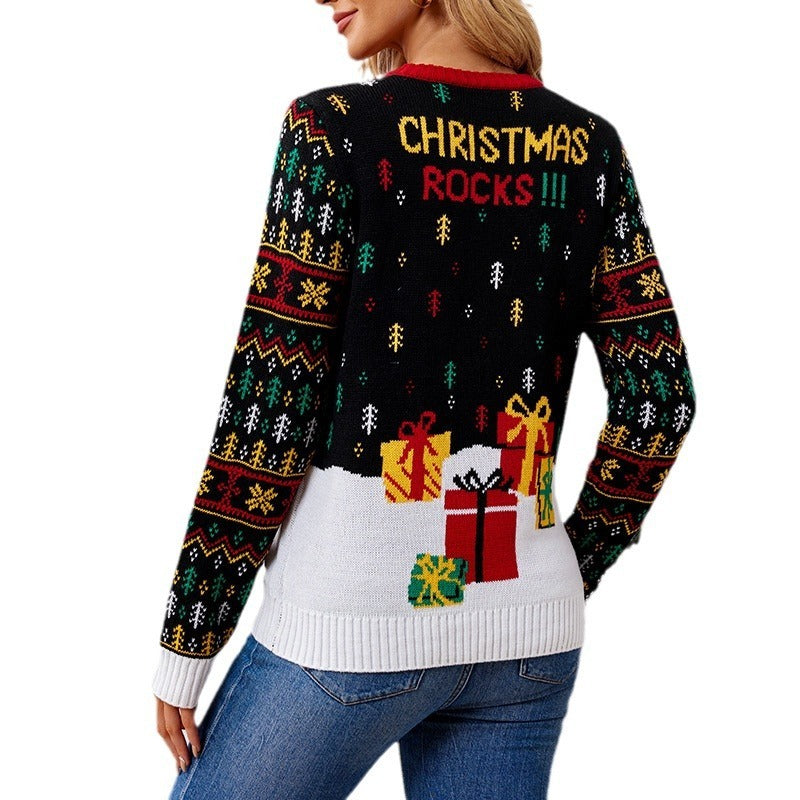 Élégix™ | Pull Jacquard Noël Luxlili