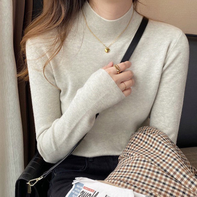 Chaleva™ | Pull Mi-Haut en Cachemire luxlili