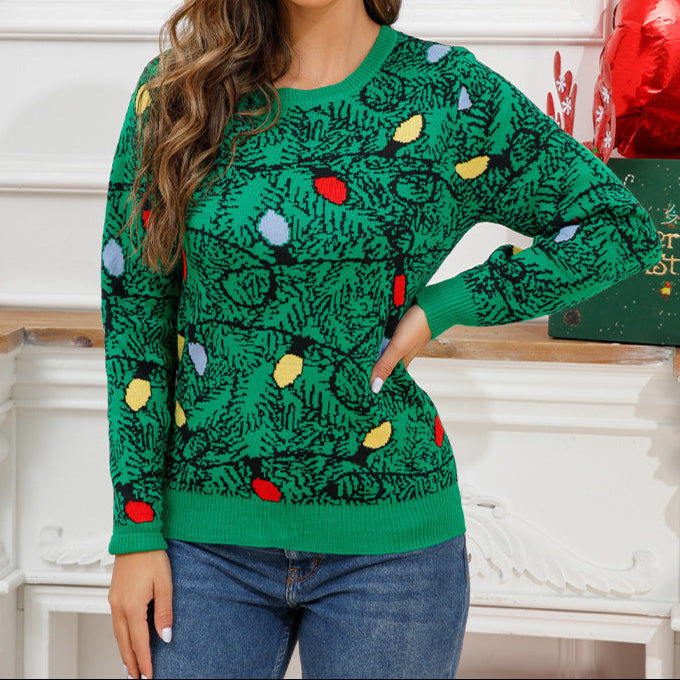 Floconéa™ | Pull Noël Femme Flocons de Neige Luxlili