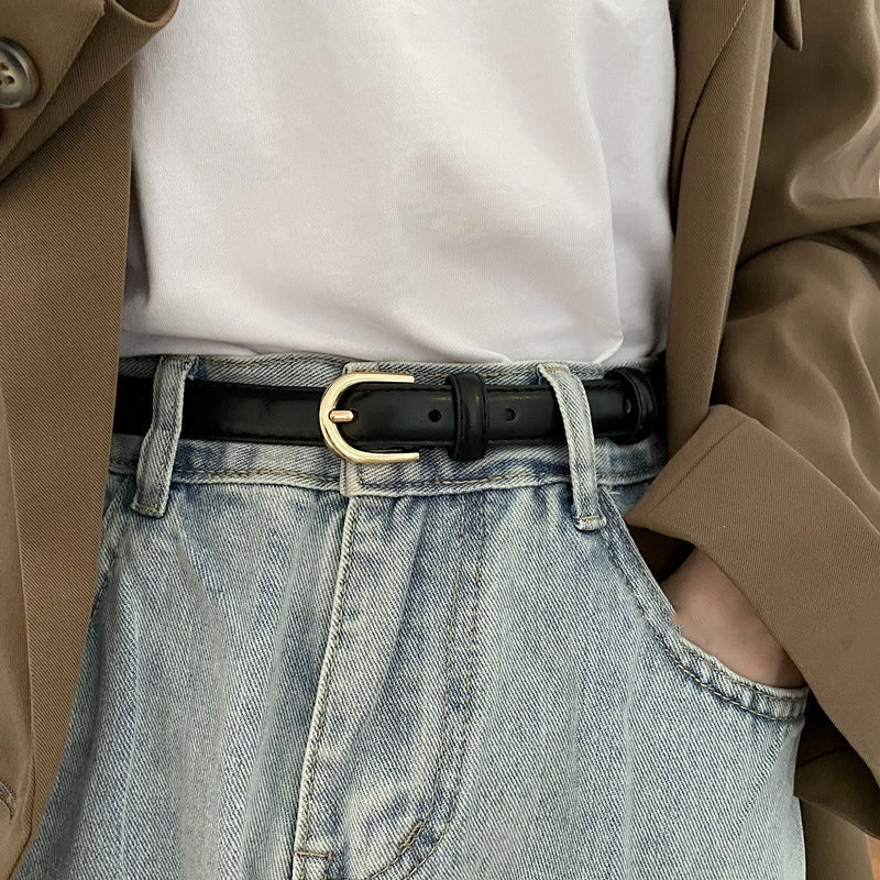 Super Easy To Match Soft Leather Belt Simple And Advanced Laurienne Paris