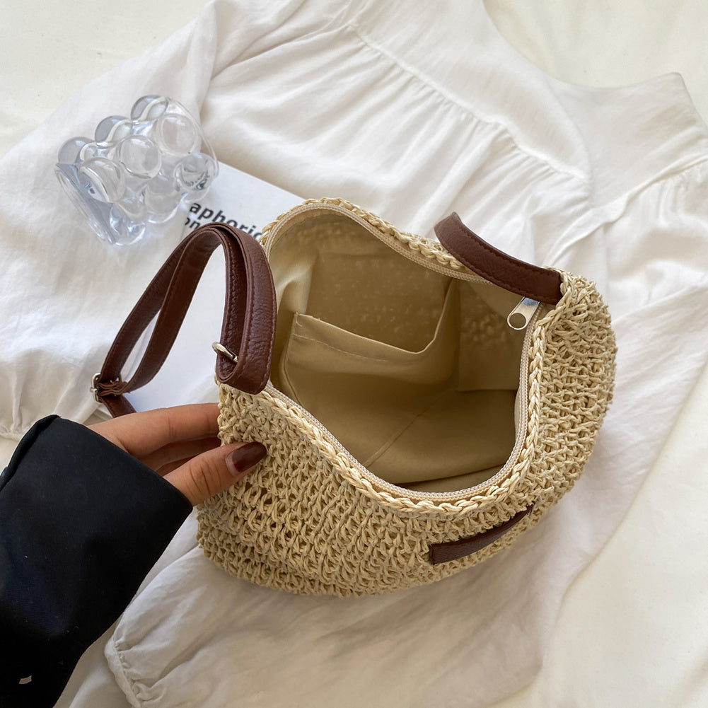 Luxe | Sac cabas en paille au design original – Idéal pour les vacances Luxlili