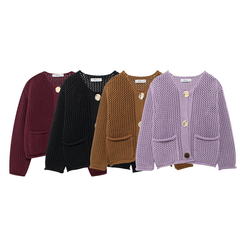 Veluvia™ | Cardigan Tricot Élégance Automnale Luxlili