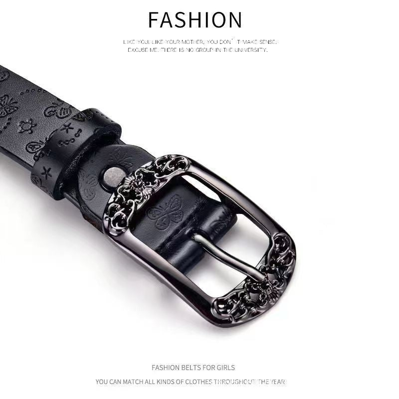 Luxlili | Ceinture imprimée rétro avec boucle ardillon Laurienne Paris