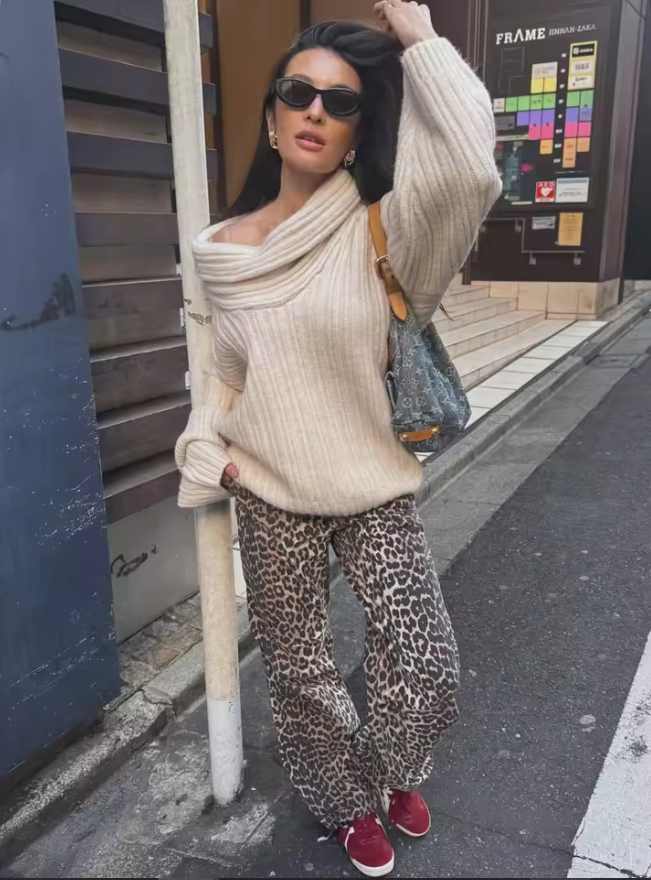 Luxélia™ - Pull en tricot à manches longues pour femme Luxlili