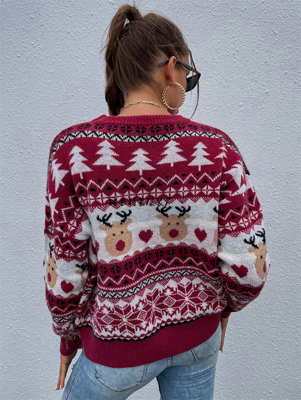 Fêtéa™ | Pull de Noël Rouge pour les Fêtes Luxlili