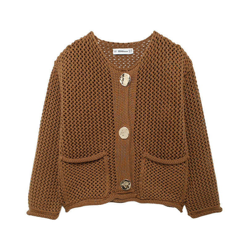 Veluvia™ | Cardigan Tricot Élégance Automnale Luxlili