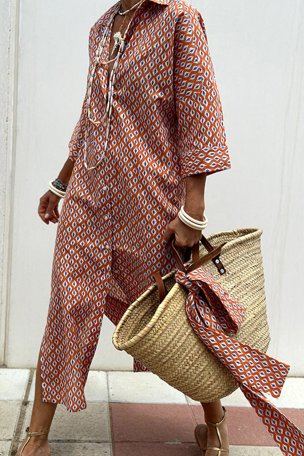 Céline | Robe rayée de saison Luxlili