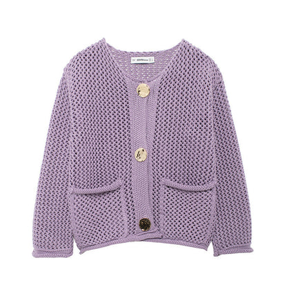 Veluvia™ | Cardigan Tricot Élégance Automnale