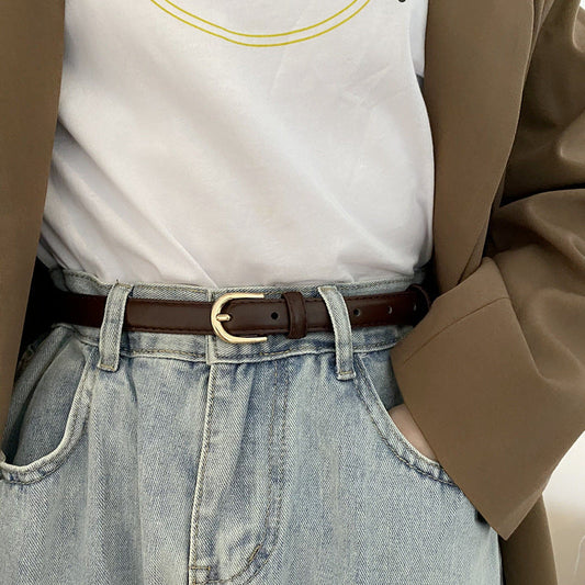 Super Easy To Match Soft Leather Belt Simple And Advanced Laurienne Paris