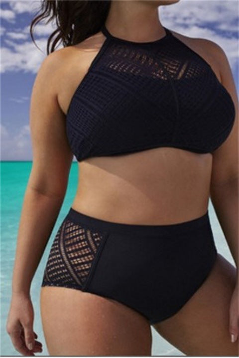 Bikini noir texturé deux pièces Laurienne Paris