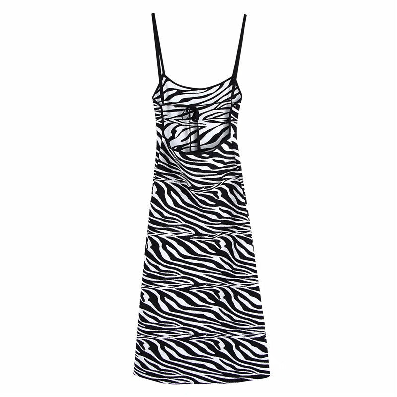 Robe en jersey jacquard à imprimé animal Laurienne Paris
