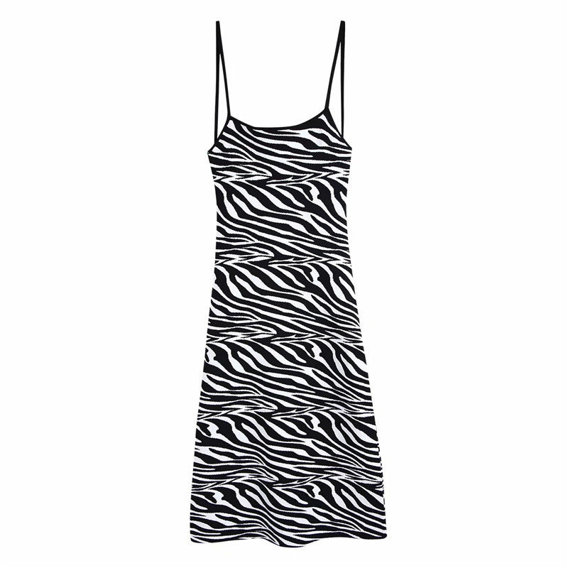 Robe en jersey jacquard à imprimé animal Laurienne Paris