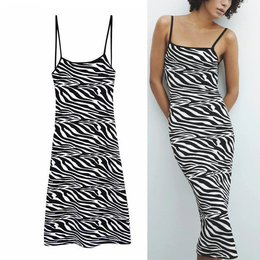 Robe en jersey jacquard à imprimé animal Laurienne Paris