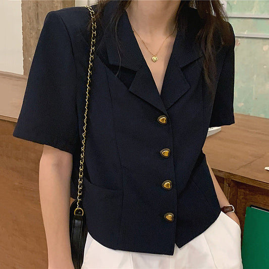 Luxe | Chemise coréenne rétro chic été Luxlili