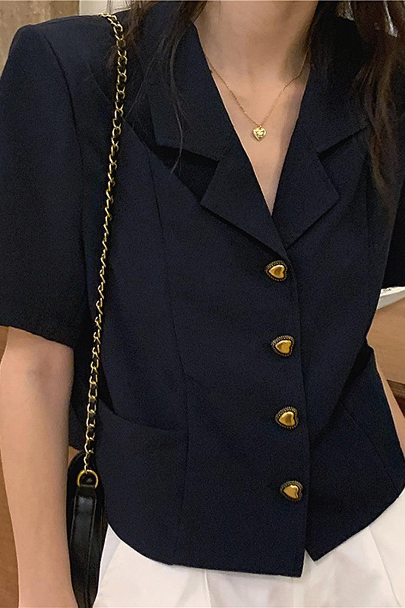Luxe | Chemise coréenne rétro chic été Luxlili