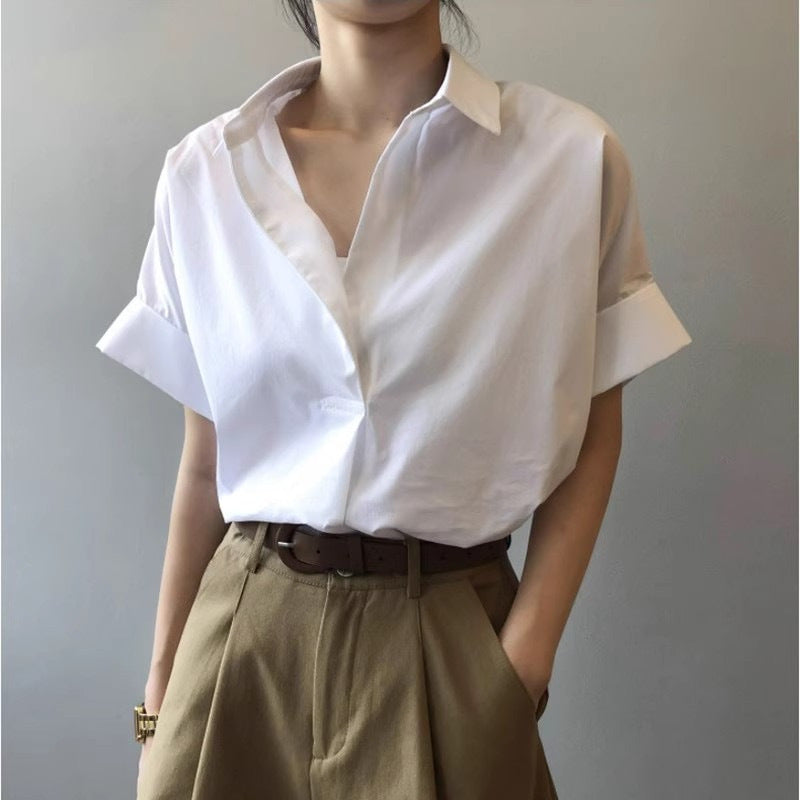 Luxe | Haut d'été fin chic coréen Luxlili