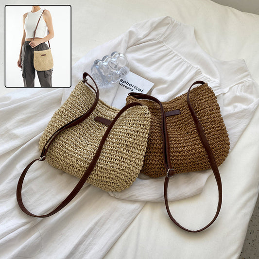 Luxe | Sac cabas en paille au design original – Idéal pour les vacances Luxlili