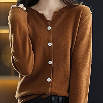 Tricotis™ | Cardigan Tricoté Boutonné Femme