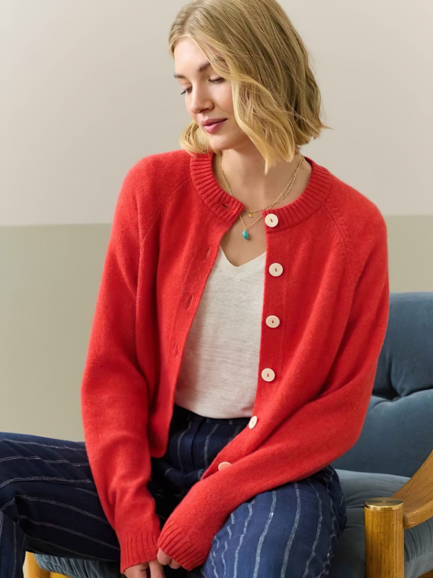 Tricotis™ | Cardigan Tricoté Boutonné Femme