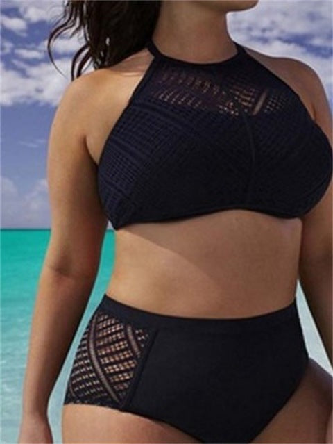 Bikini noir texturé deux pièces Laurienne Paris