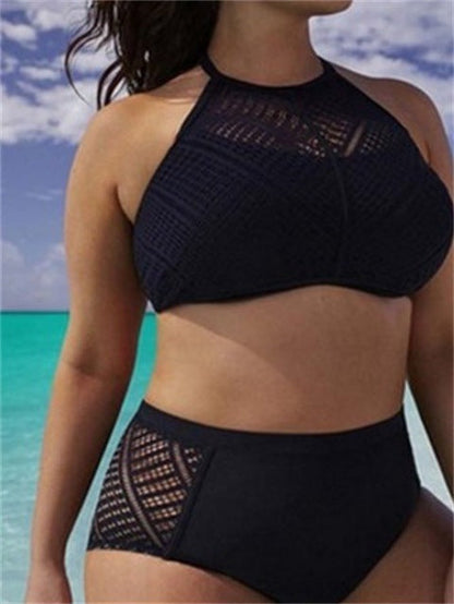 Bikini noir texturé deux pièces Laurienne Paris
