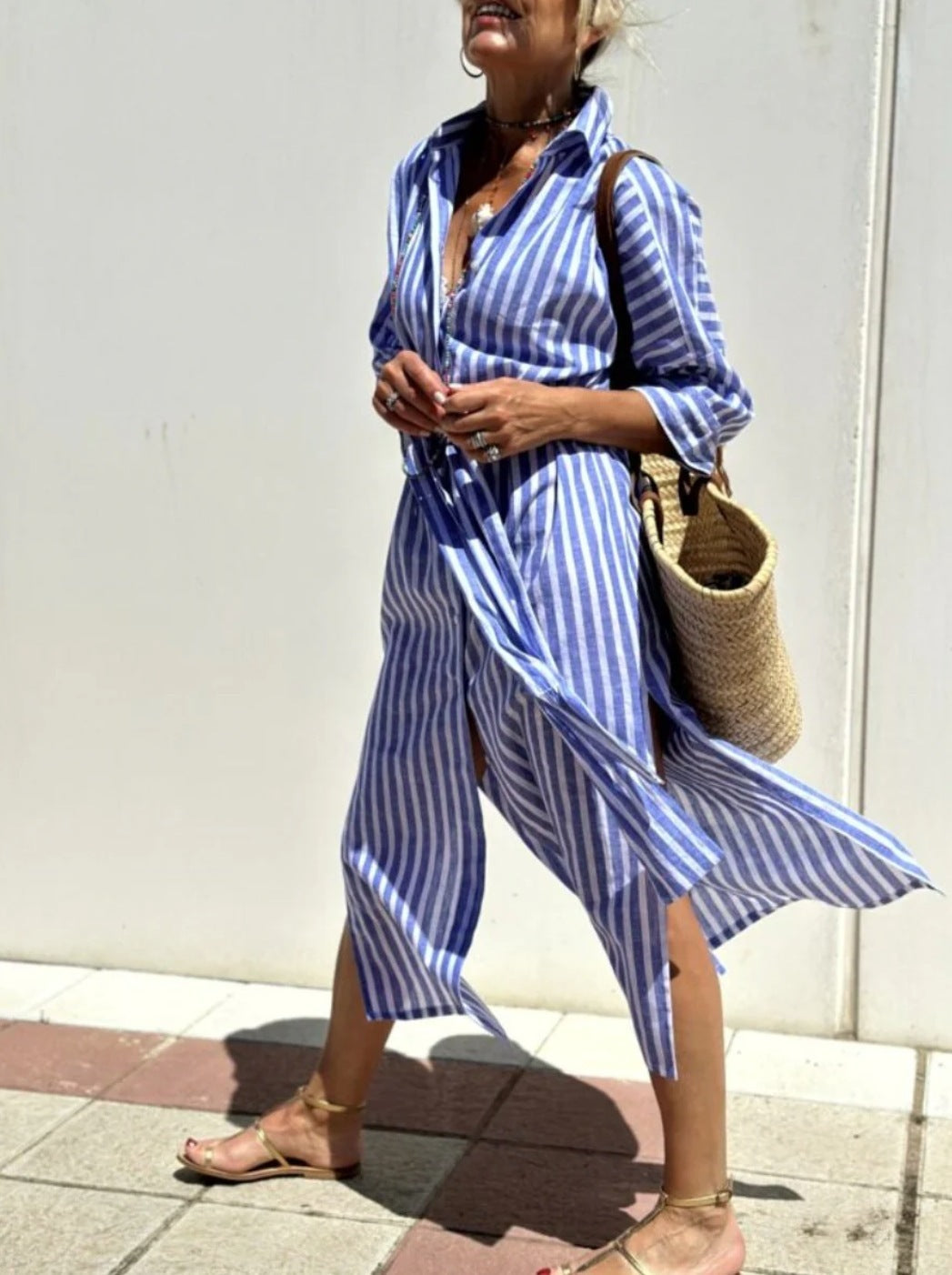 Céline | Robe rayée de saison Luxlili