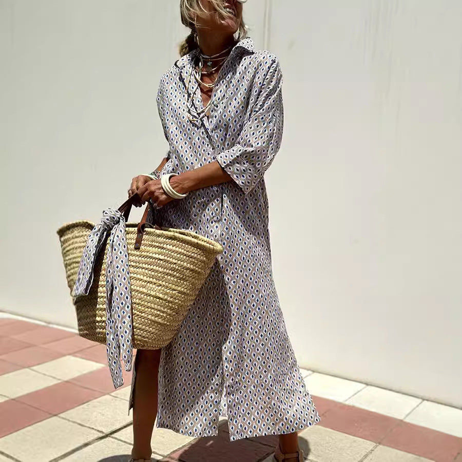 Céline | Robe rayée de saison Luxlili