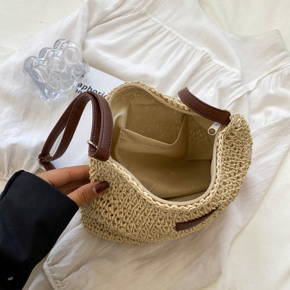 Luxe | Sac cabas en paille au design original – Idéal pour les vacances Luxlili