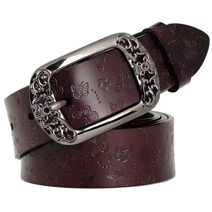 Luxlili | Ceinture imprimée rétro avec boucle ardillon Laurienne Paris