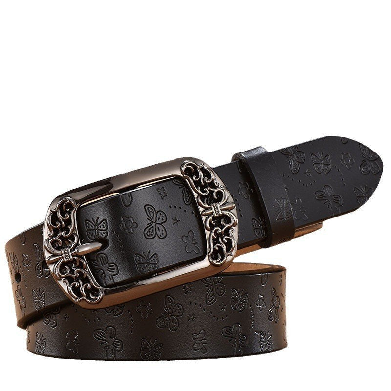 Luxlili | Ceinture imprimée rétro avec boucle ardillon Laurienne Paris