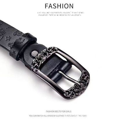 Luxlili | Ceinture imprimée rétro avec boucle ardillon Laurienne Paris