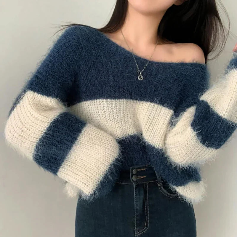 Confortéa™ | Pull Rayé Mohair Femme