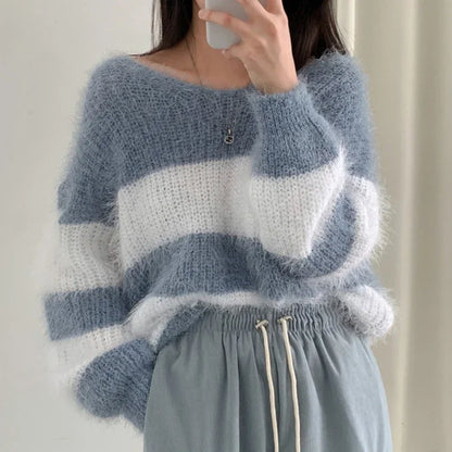 Confortéa™ | Pull Rayé Mohair Femme