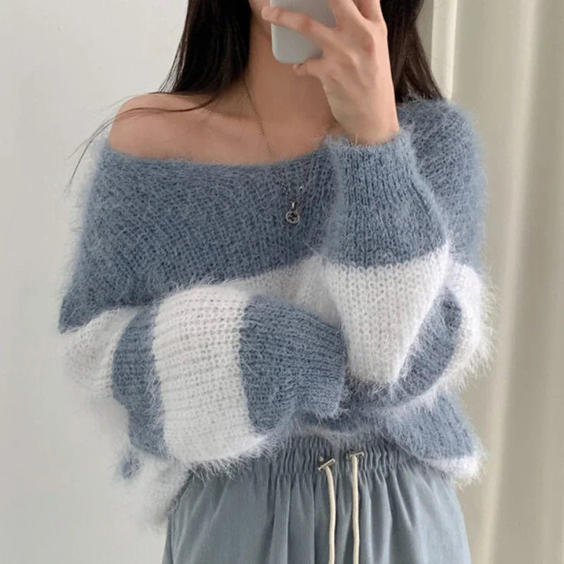 Confortéa™ | Pull Rayé Mohair Femme