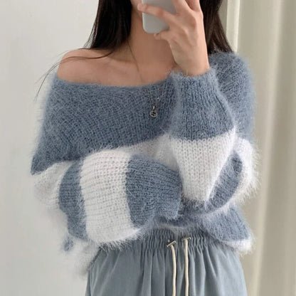 Confortéa™ | Pull Rayé Mohair Femme