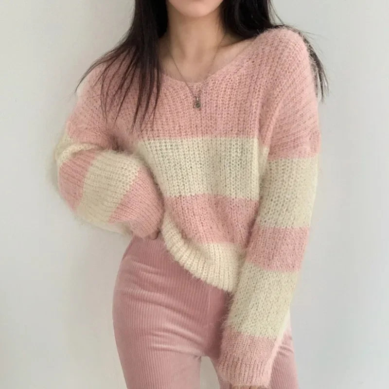 Confortéa™ | Pull Rayé Mohair Femme