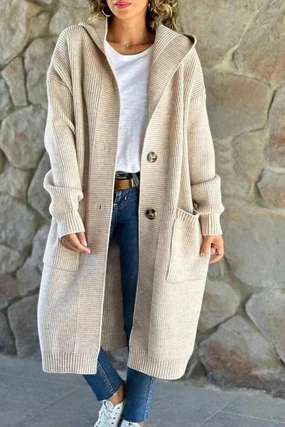 Cardigan Mi-Long Doux Femme™