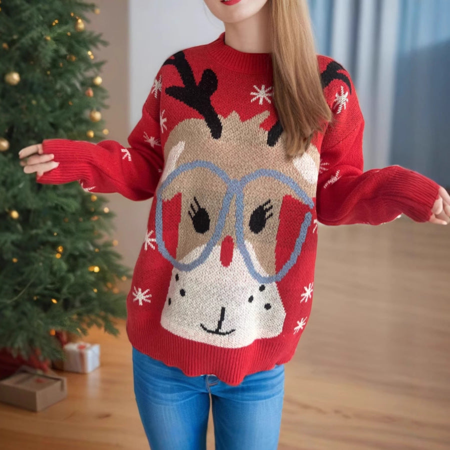 Pullicia™ | Pull de Noël Femme Cartoon