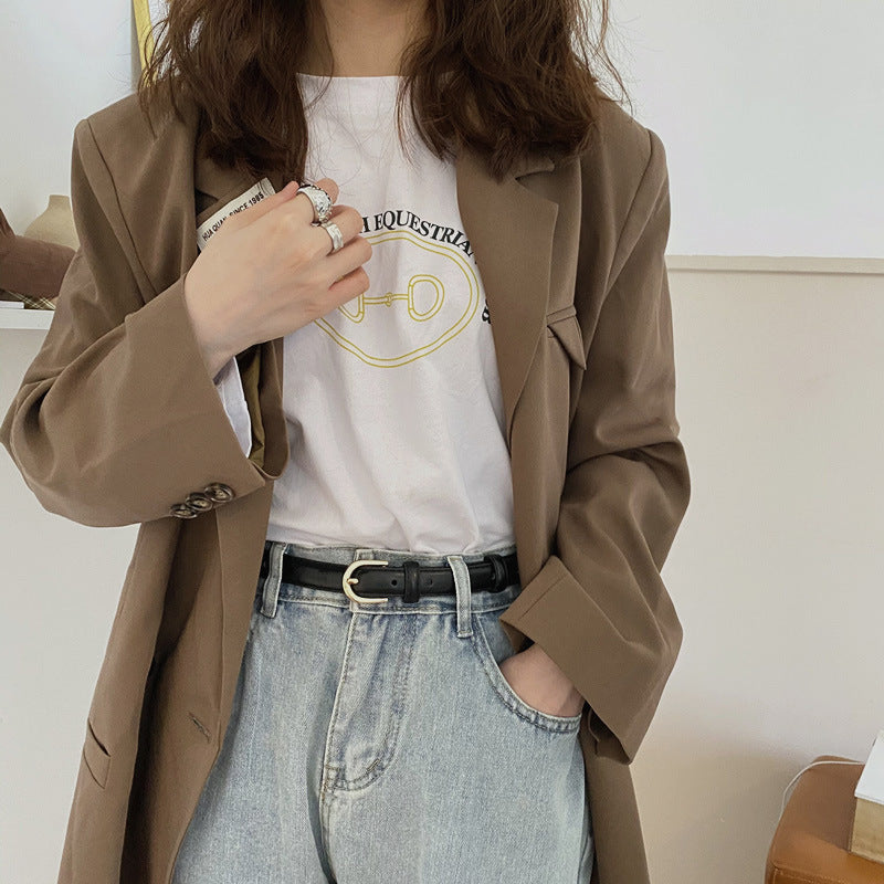 Super Easy To Match Soft Leather Belt Simple And Advanced Laurienne Paris