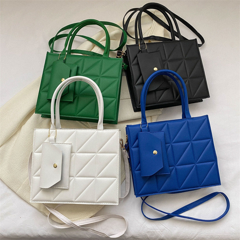 Luxe | Sac à carreaux avec mini portefeuille Luxlili