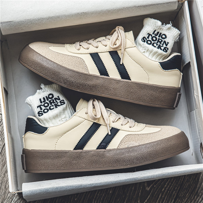 PU Leather Sneakers - Men Laurienne Paris
